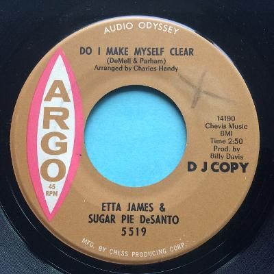 Etta James & Sugar Pie DeSanto - Do I make myself clear - Argo promo - Ex- (xol)