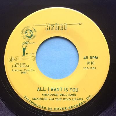 Shadden and The King Lears - All I want is you - Arbet - Ex