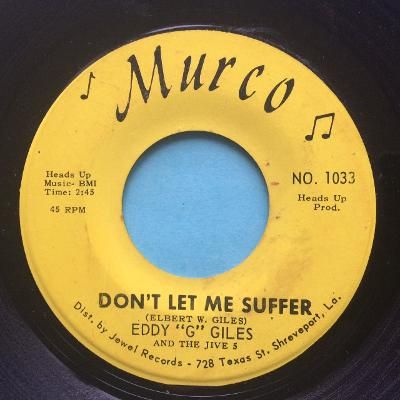 Eddie Giles - Don't let me suffer - Murco - VG+