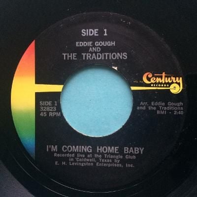 Eddie Gough and The Traditions - I'm coming home baby - Century - Ex