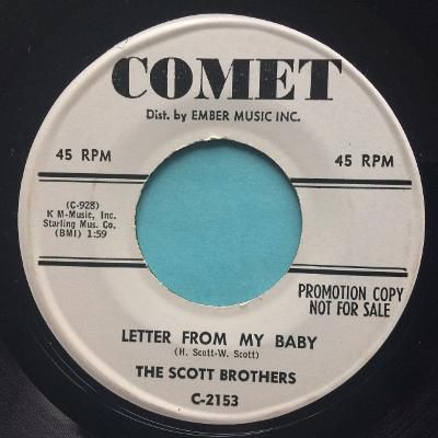 Scott Brothers - Letter from my baby - Comet promo - Ex-