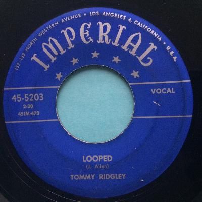 Tommy Ridgley - Looped - Imperial - VG+