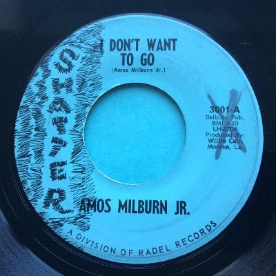 Amos Milburn - I don't want to go - Shatter - VG+