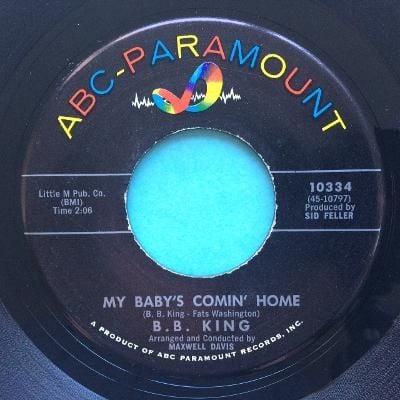 B.B. King - My baby's comin' home - ABC Paramount - VG+