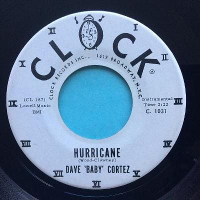 Dave 'Baby' Cortez - Hurricane - Clock promo - Ex