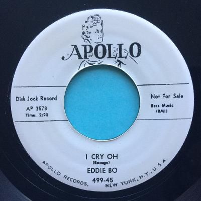 Eddie Bo - I cry oh - Apollo promo - Ex