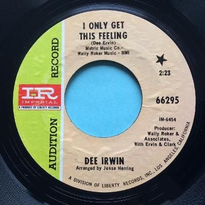 Dee Irwin - I only get this feeling b/w The wrong direction - Imperial - Ex
