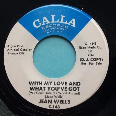 Jean Wells - With my love and what you've got - Call promo - Ex