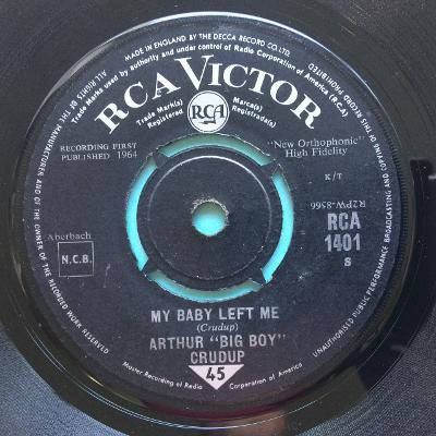 Arthur "Big Boy" Crudup - My baby left me b/w I don't know it - RCA - VG+