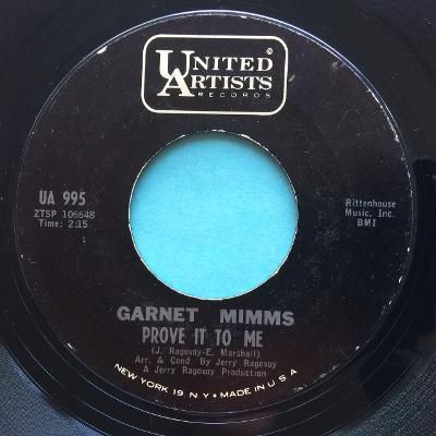 Garnet Mimms - Prove it to me - United Artists - Ex