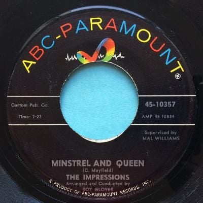 Impressions - Minstrel and Queen - ABC - VG+