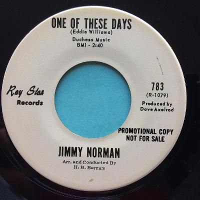 Jimmy Norman - One of these days - Ray Star promo - Ex-