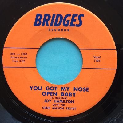 Joy Hamilton - You got my nose open baby - Bridges - Ex