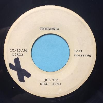 Joe Tex - Pneumonia - King (Test press) - VG+