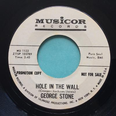 George Stone - Hole in the wall b/w My beat - Musicor promo - Ex