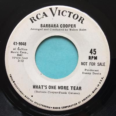 Barbara Cooper - What's one more tear - RCA promo - Ex
