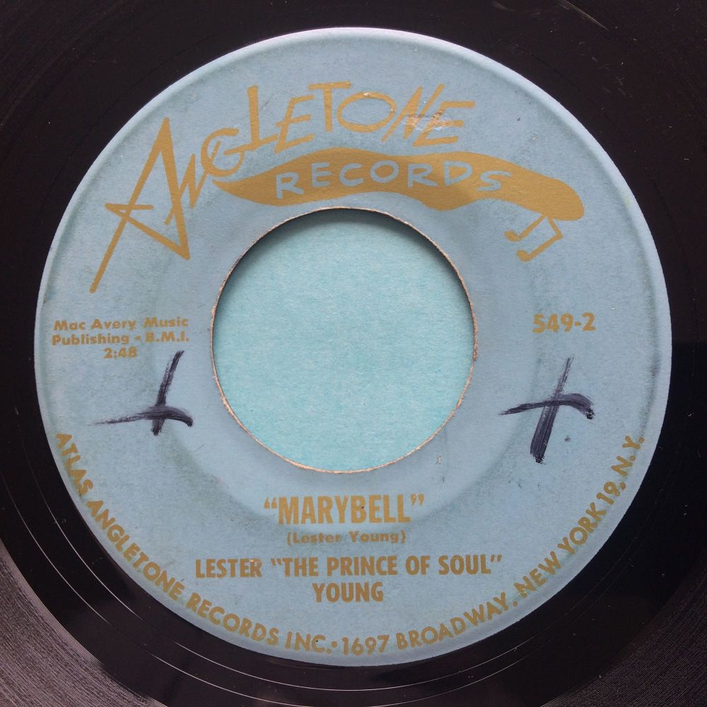 Lester "The Prince of Soul" Young - Marybell - Angeltone - VG+ (light scuffs)