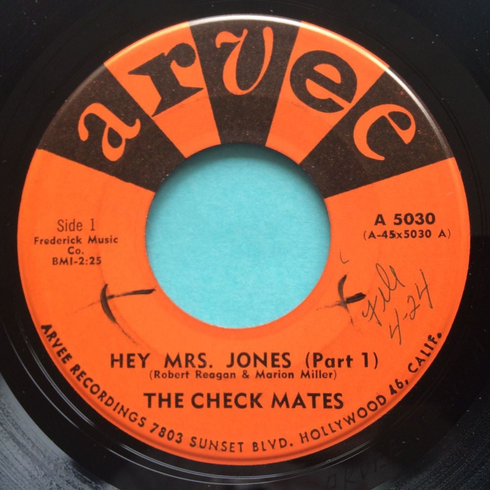 Checkmates - Hey Mrs Jones - Arvee - Ex- (swol)