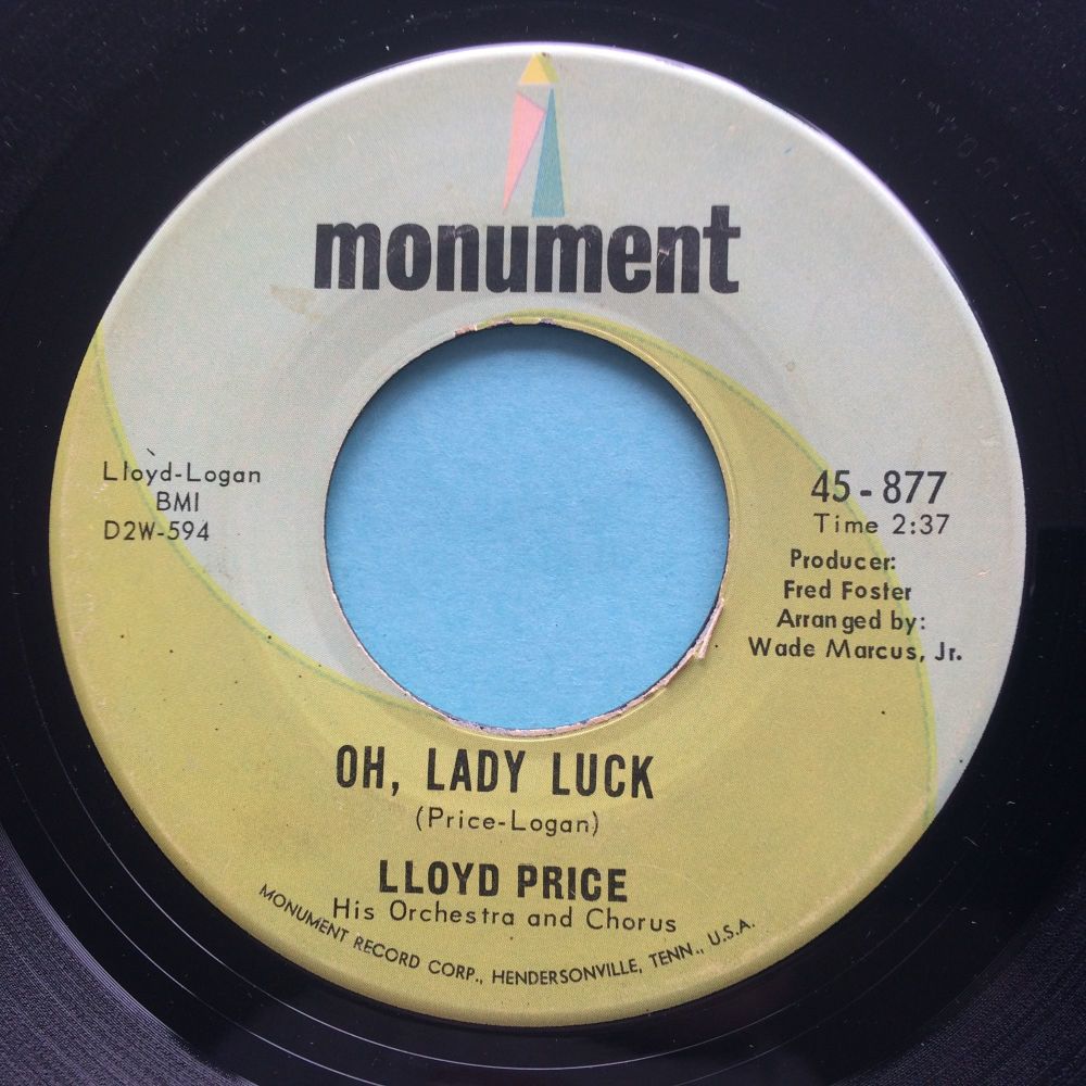 Lloyd Price - Oh lady luck - Monument - Ex