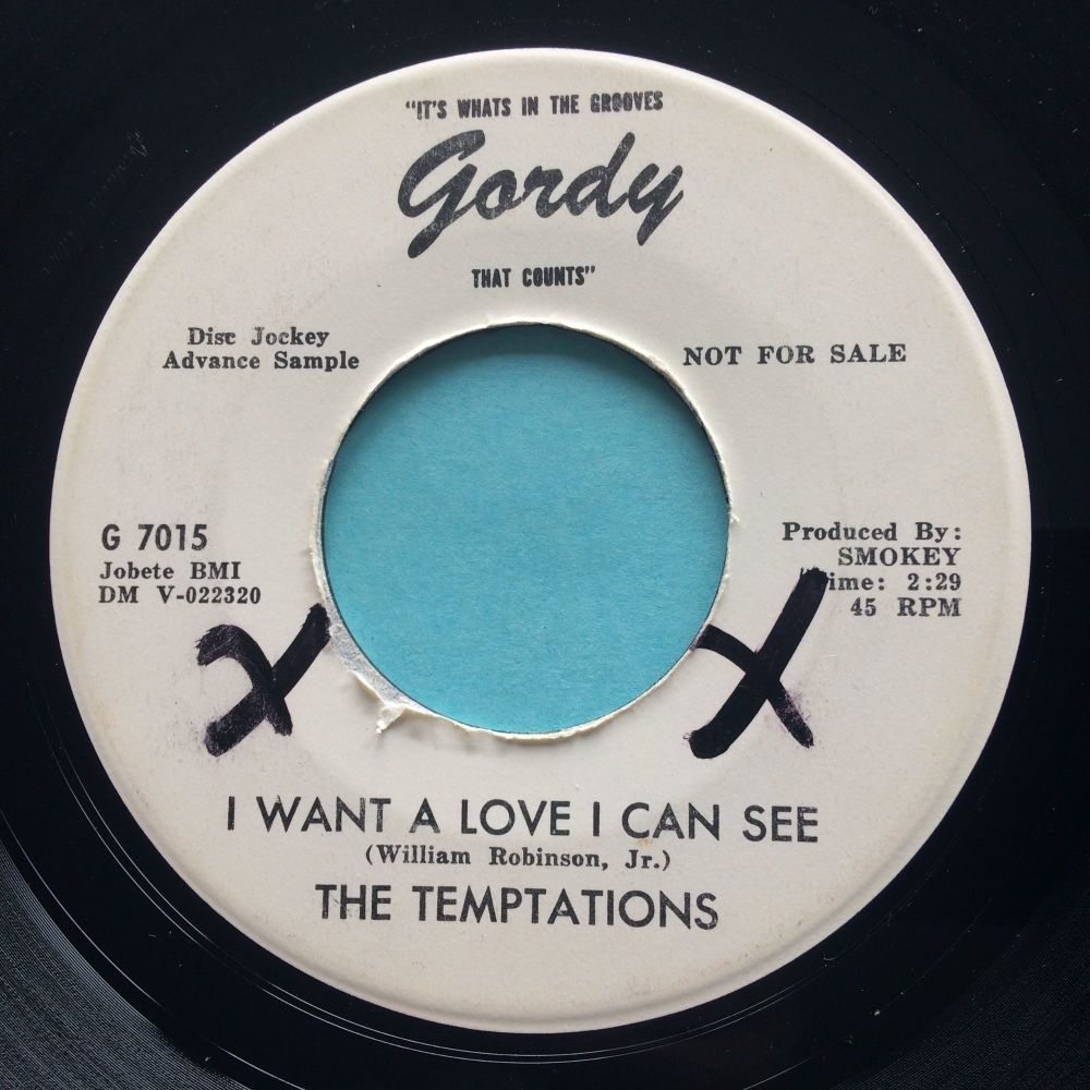 Temptations - I want a love I can see - Gordy promo - VG+ (wol)