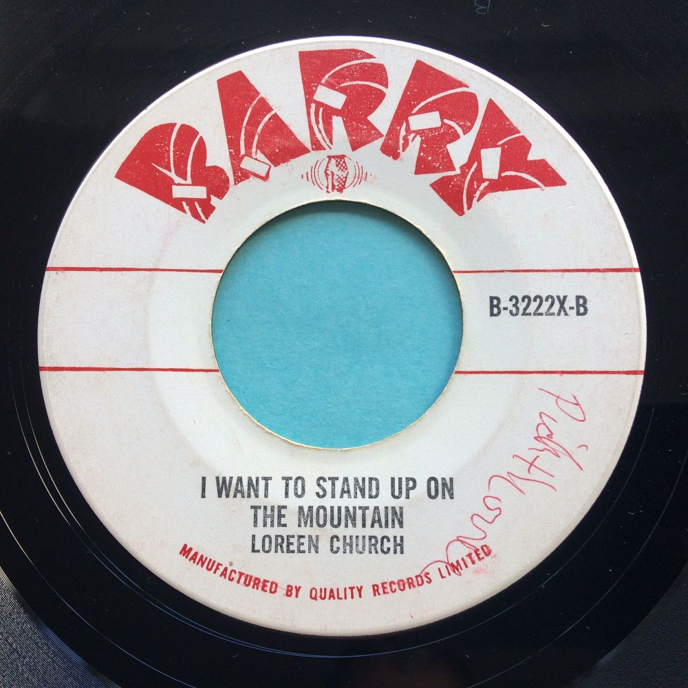 Loreen Church - I want to stand up on that mountain - Barry (Canadian) - VG+ (swol)