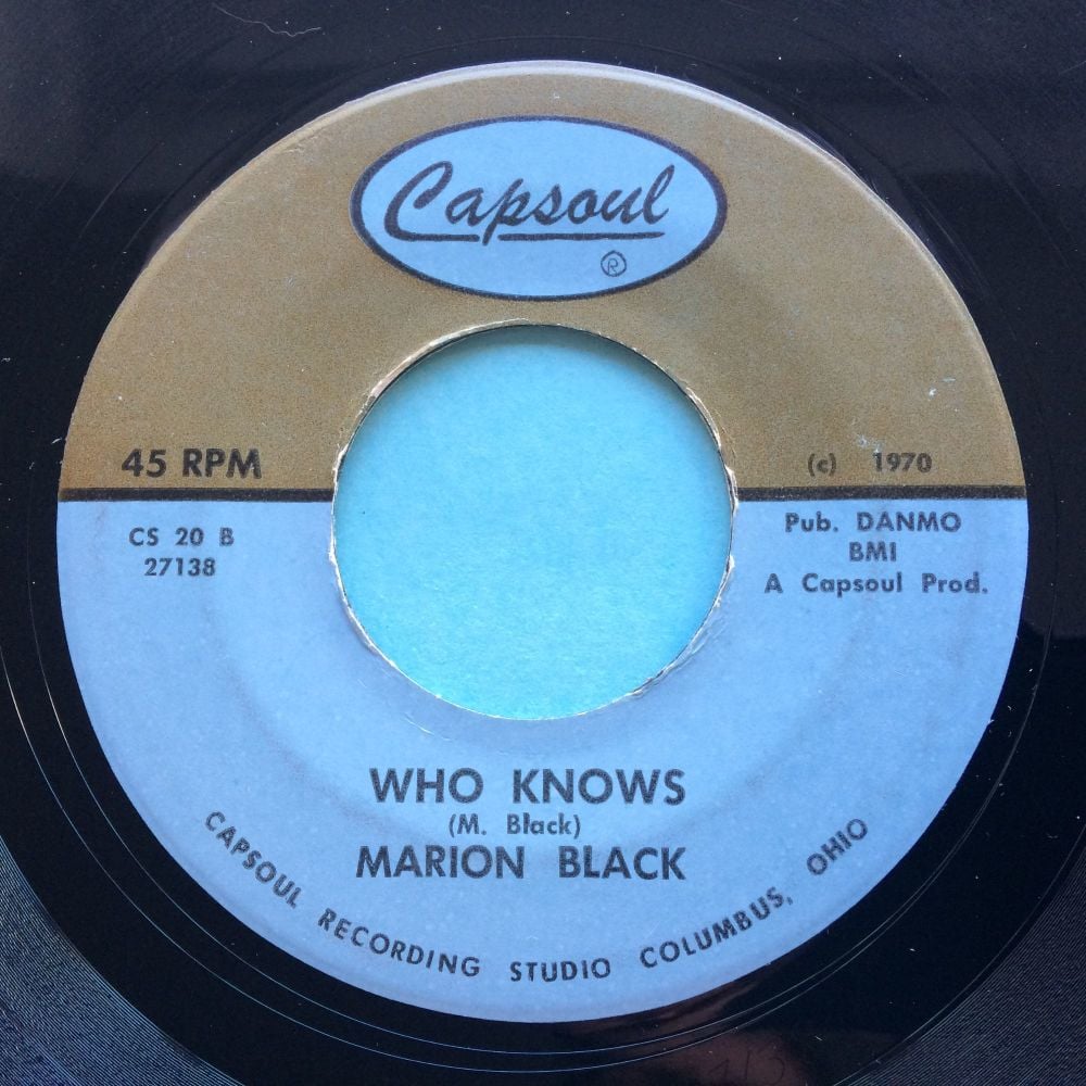 Marion Black - Who knows - Capsoul - Ex-