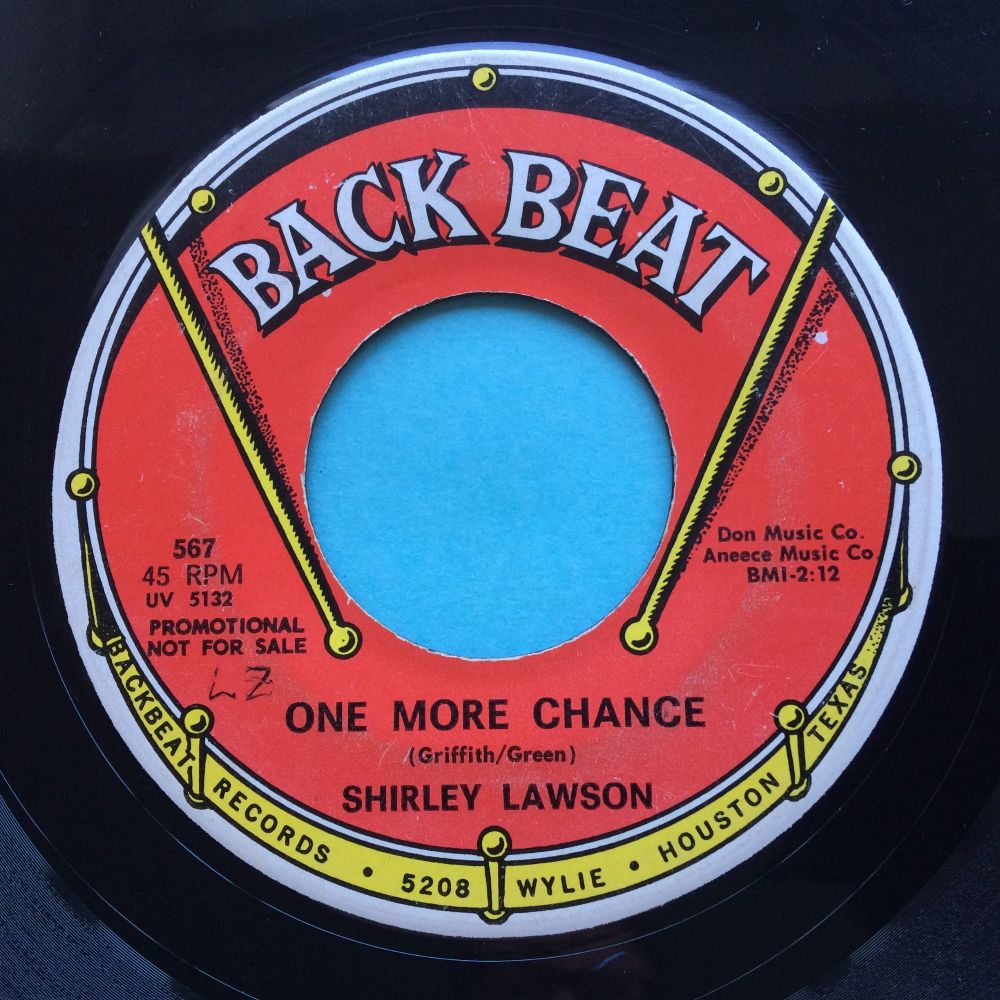 Shirley Lawson - One more chance b/w The Star - Back Beat promo - VG+