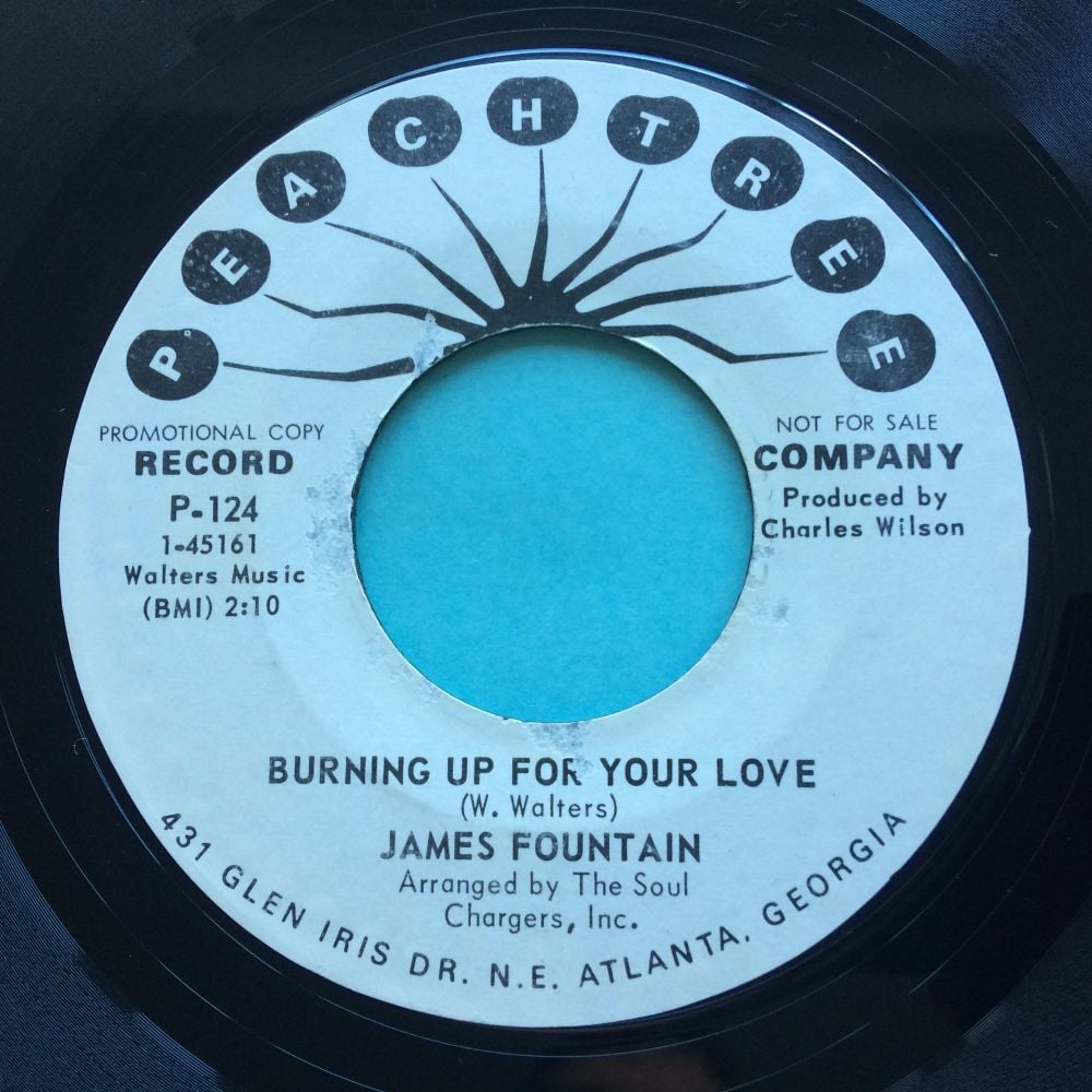 James Fountain - Burning up for your love b/w My hair is nappy - Ex- (slight edge warp - nap)