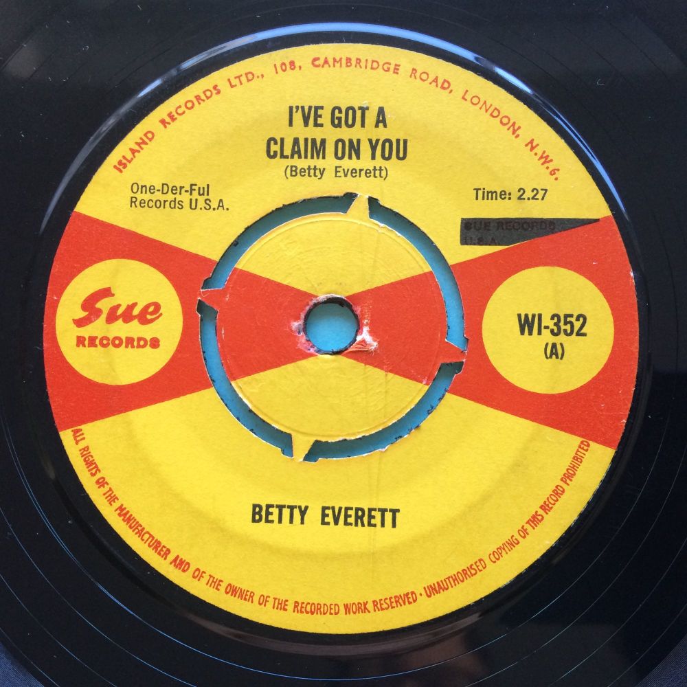 Betty Everett - I've got a claim on you - UK Sue - VG+