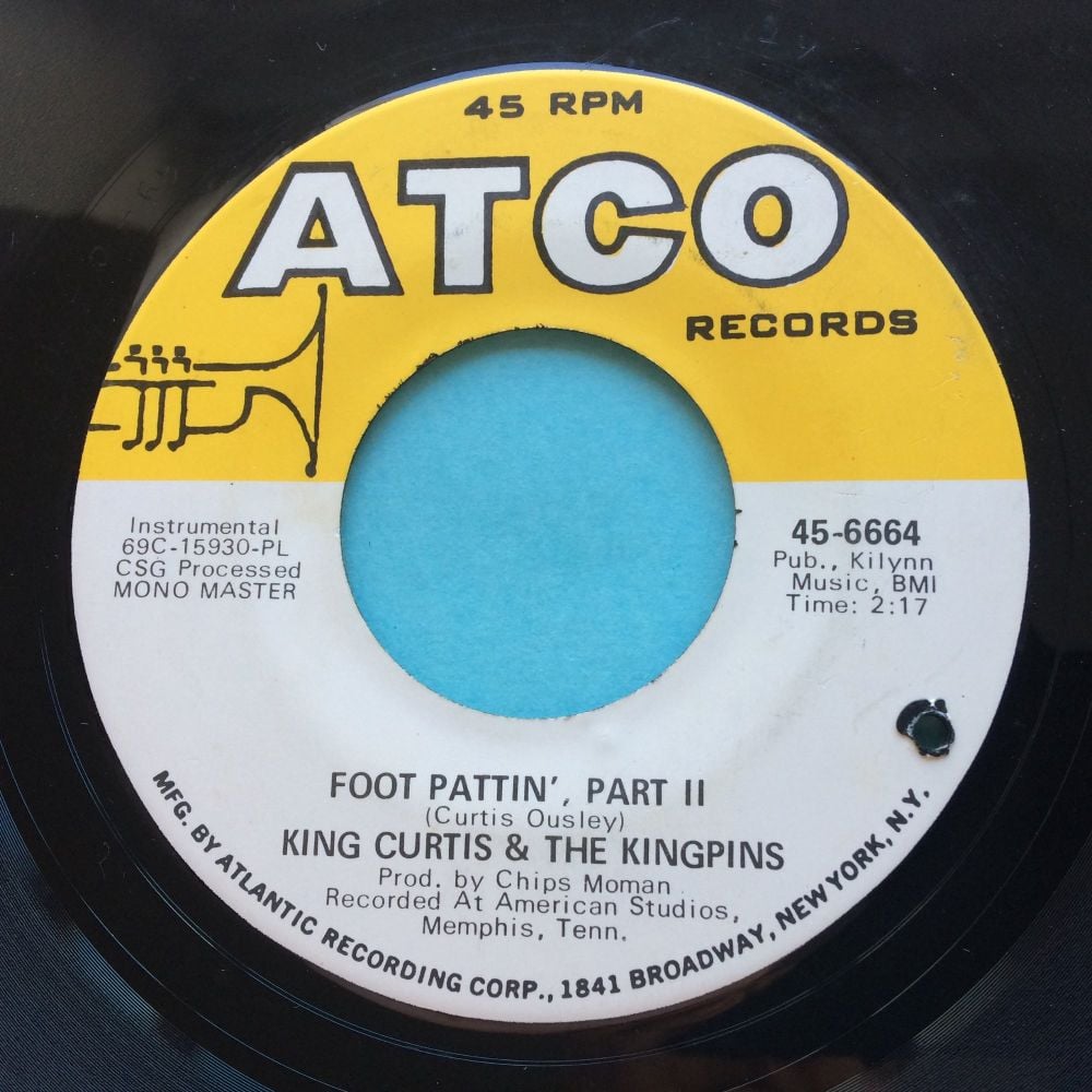 King Curtis & The Kingpins - Foot Pattin' Pt 2 - Atco - Ex