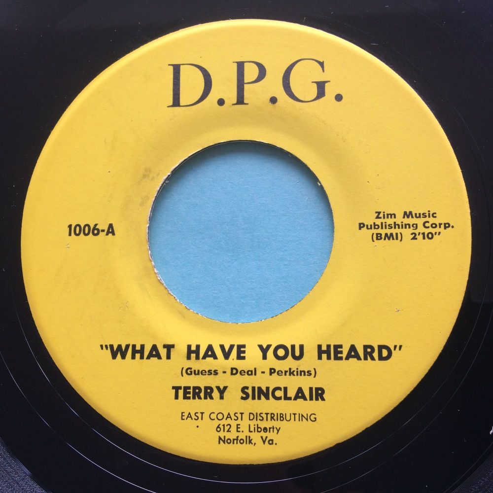 Terry Sinclair - What have you heard - D.P.G. - Ex-