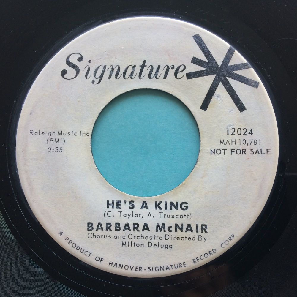 Barbara McNair - He's a king - Signature promo - VG+