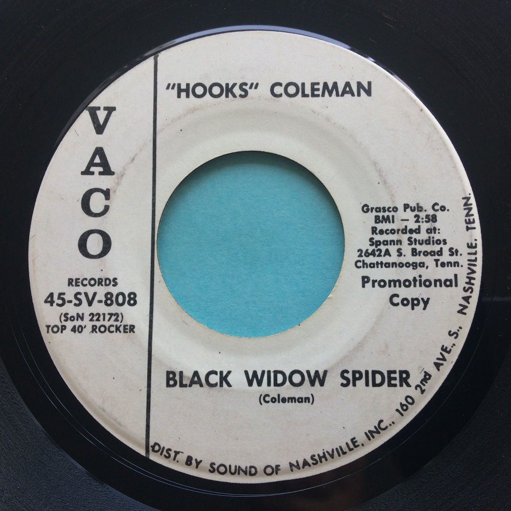 Hooks Coleman - Black Widow Spider - Vaco promo - VG+