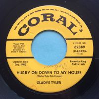 Gladys Tyler - Hurry on down to my house - Coral promo - Ex-