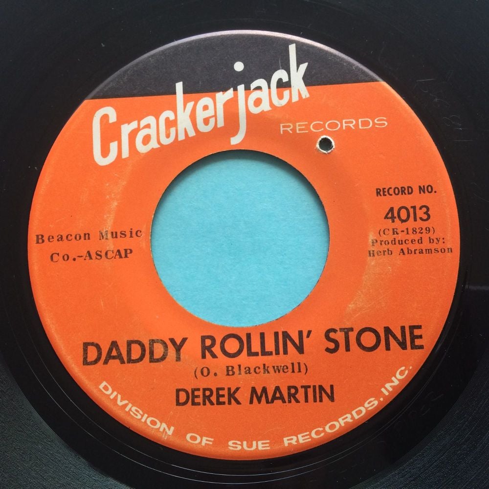 Derek Martin - Daddy Rollin' Stone b/w Don't put me down like this - Crackerjack - Ex-