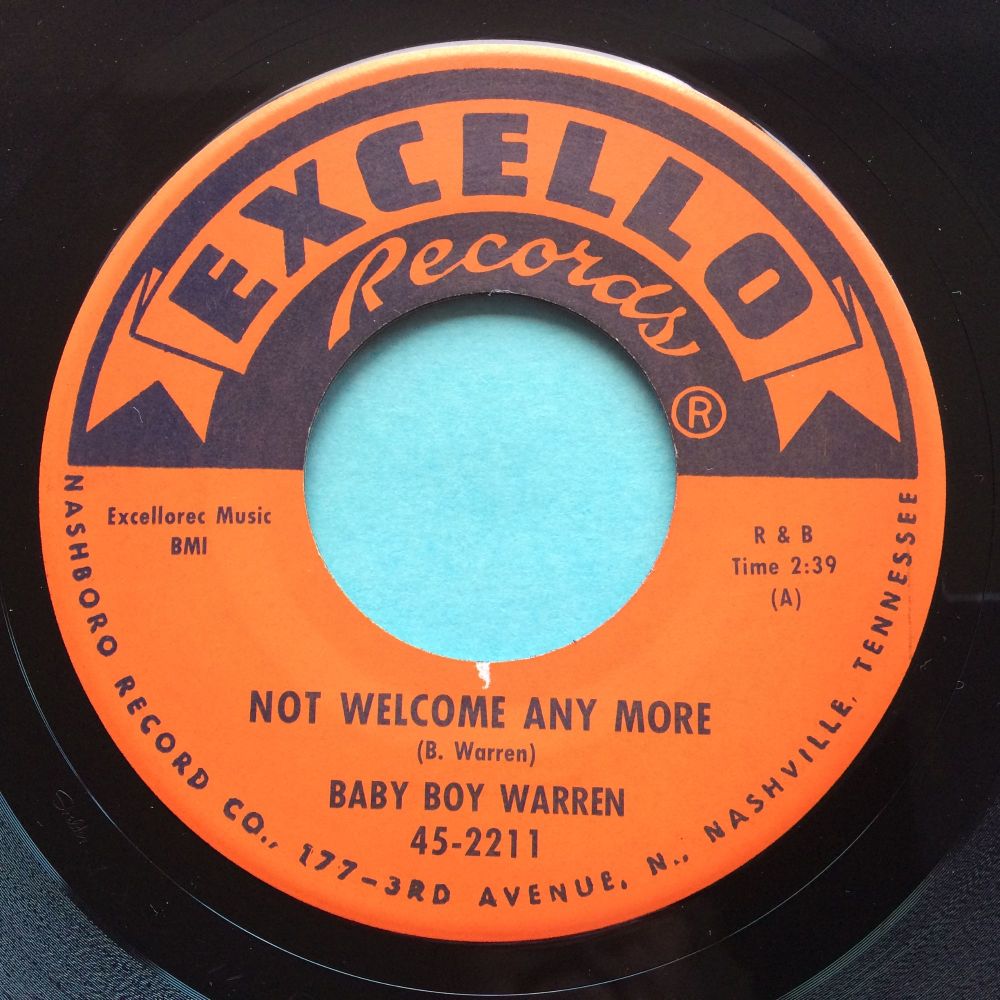 Baby Boy Warren - Not welcome anymore - Excello - Ex