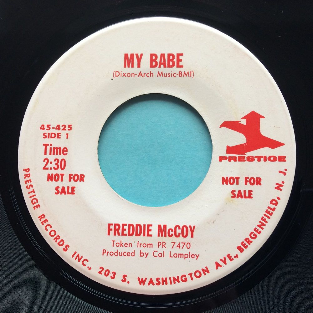 Freddie McCoy - My babe b/w Funk drops - Prestige promo - Ex-