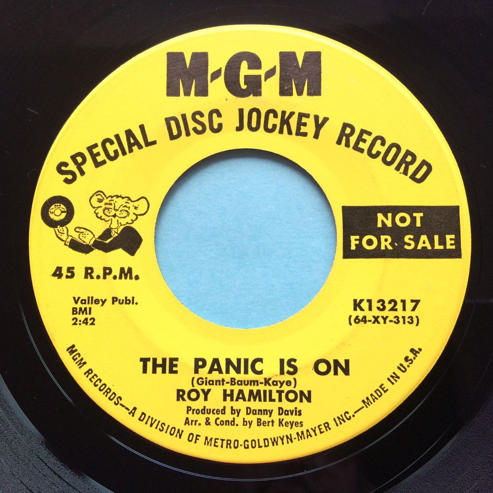 Roy Hamilton - The panic is on b/w There she is - MGM promo - Ex- (xol)