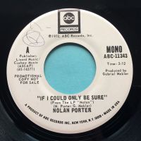 Nolan Porter - If I could only be sure  Mono (Ex) b/w Stereo (Ex-) - ABC promo
