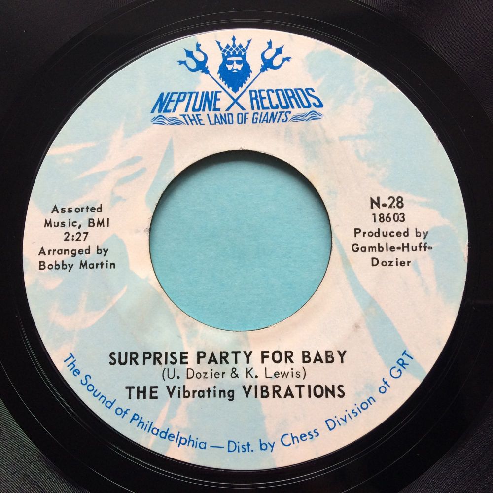 The Vibrating Vibrations - Surprise party for baby b/w Right on brother - Right on - Neptune - Ex