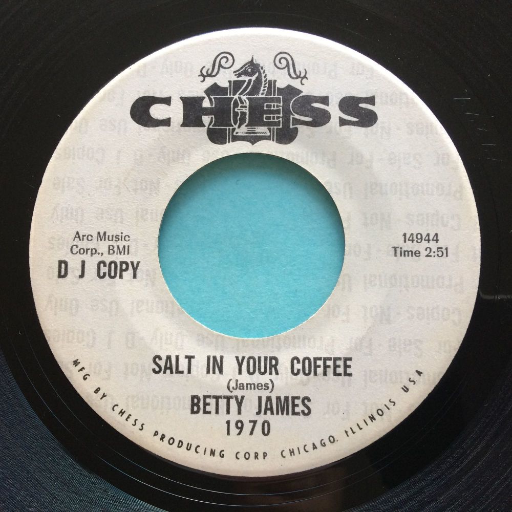Betty James  - Salt in your coffee b/w I like the way you walk - Chess promo - Ex