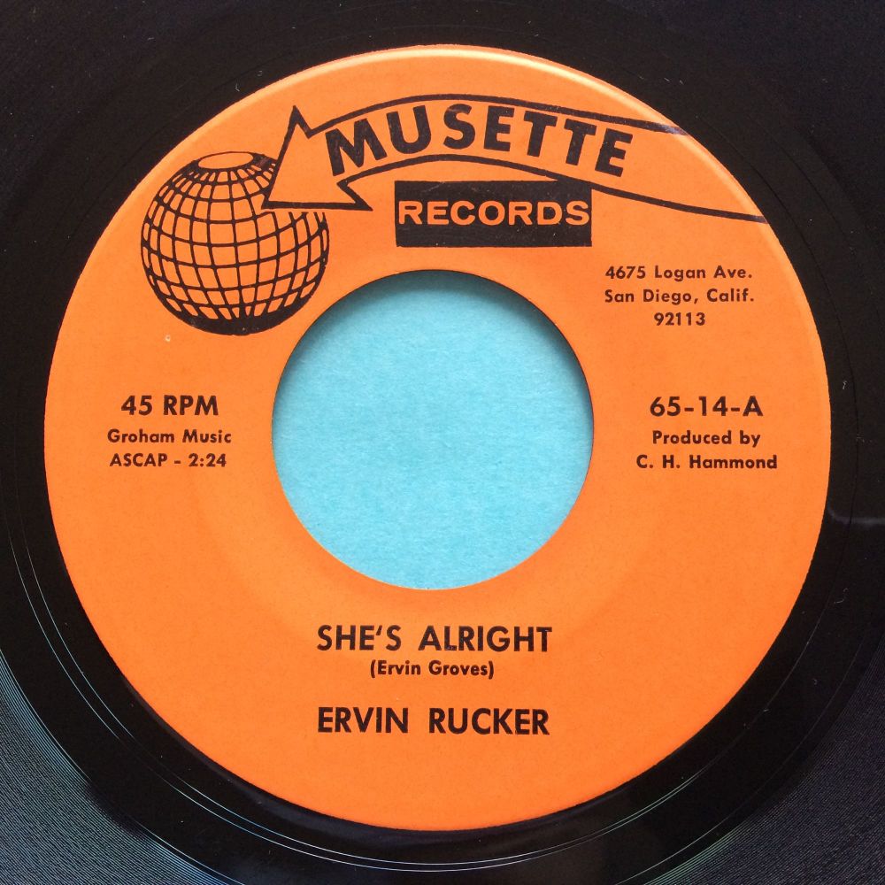 Ervin Rucker -She's alright - Musette - Ex