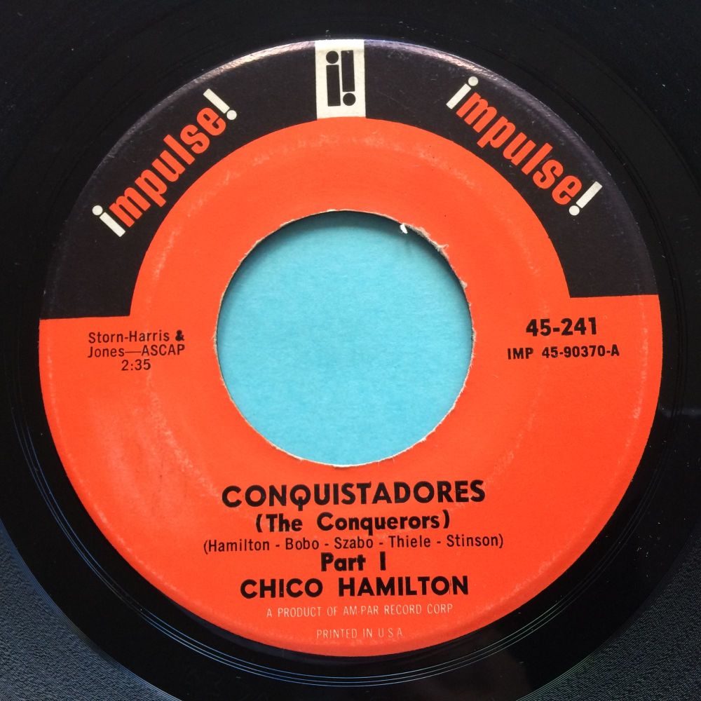 Chico Hamilton - Conquistadores Pt1 b/w Pt2 - Impulse - Ex