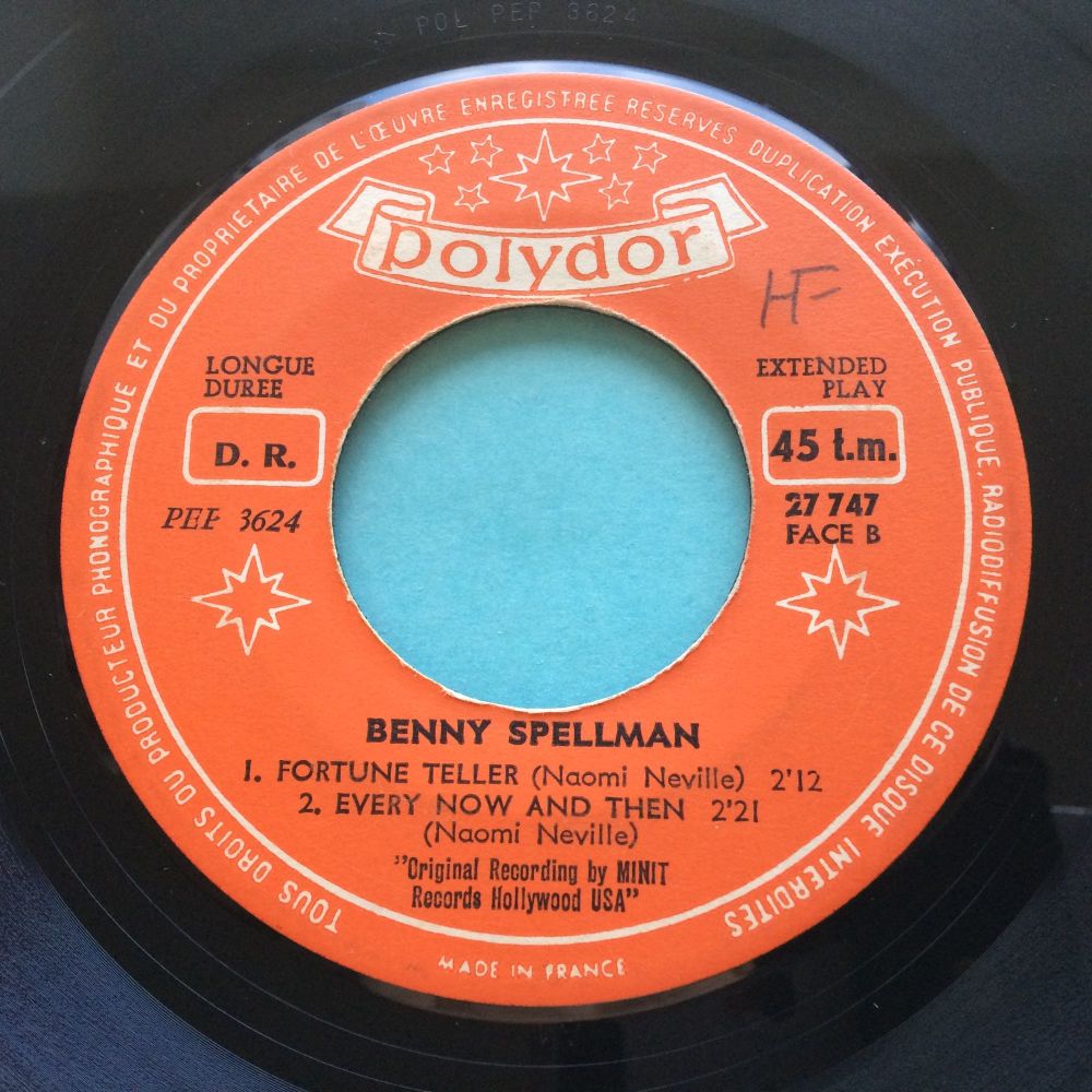 Benny Spellman - Fortune Teller - Polydor (French) E.P - Pic Sleeve - Ex-