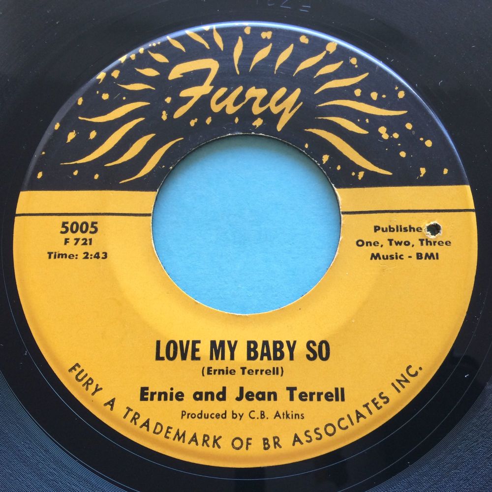 Ernie and Jean Terrell - Love my baby so - Fury - Ex