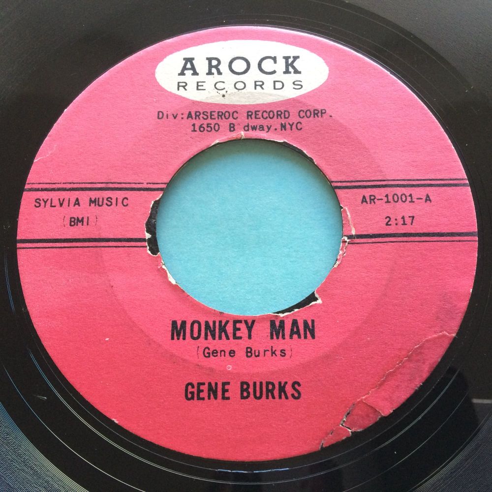 Gene Burks - Monkey man - Arock - Ex- (some label wear)