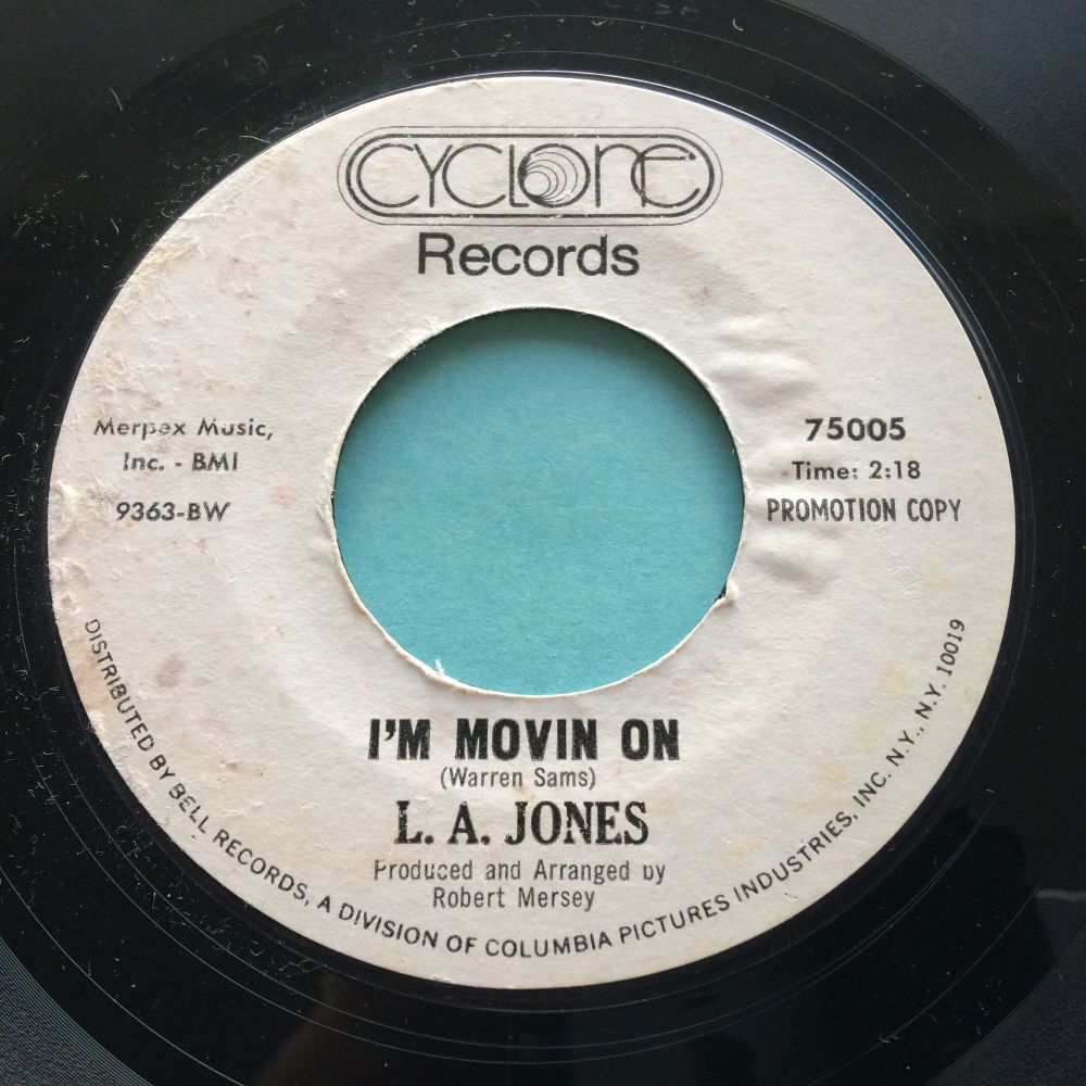 L.A. Jones - I'm movin on - Cyclone promo - VG+