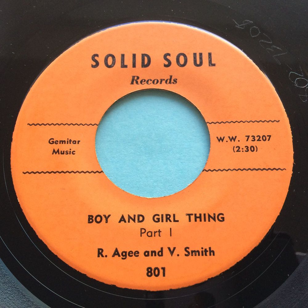 R. Agee and V. Smith - Boy and girl thing - Solid Soul - M-