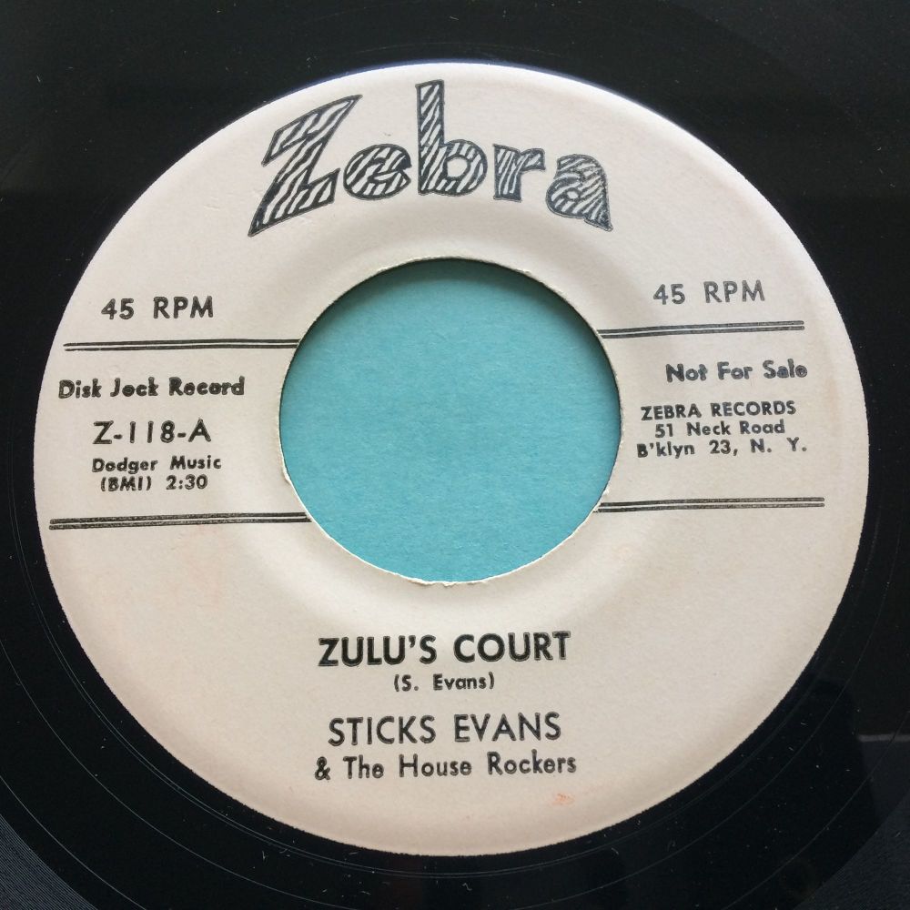 Sticks Evans - Zulu's Court - Zebra promo - Ex