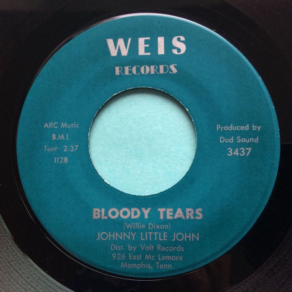 Johnny Little John - Bloody Tears b/w Just got into town - Weis - Ex